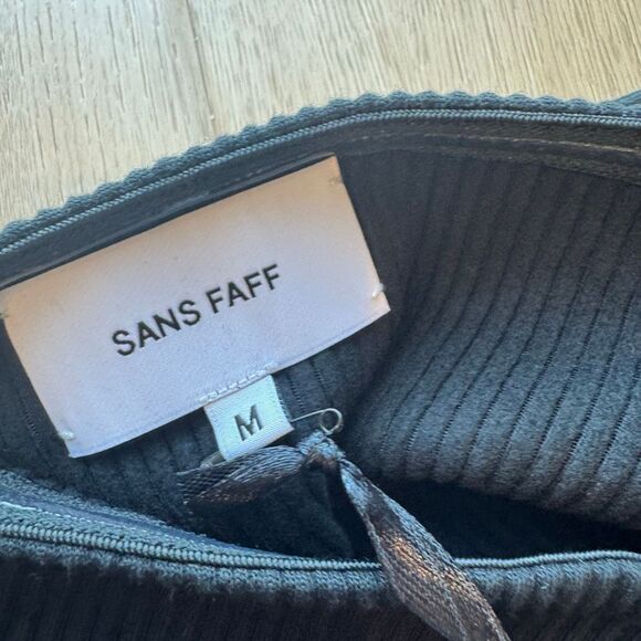 NWT SANS FAFF Women’s Black Lozza Halter Neck Maxi Dress Medium - Picture 6 of 7